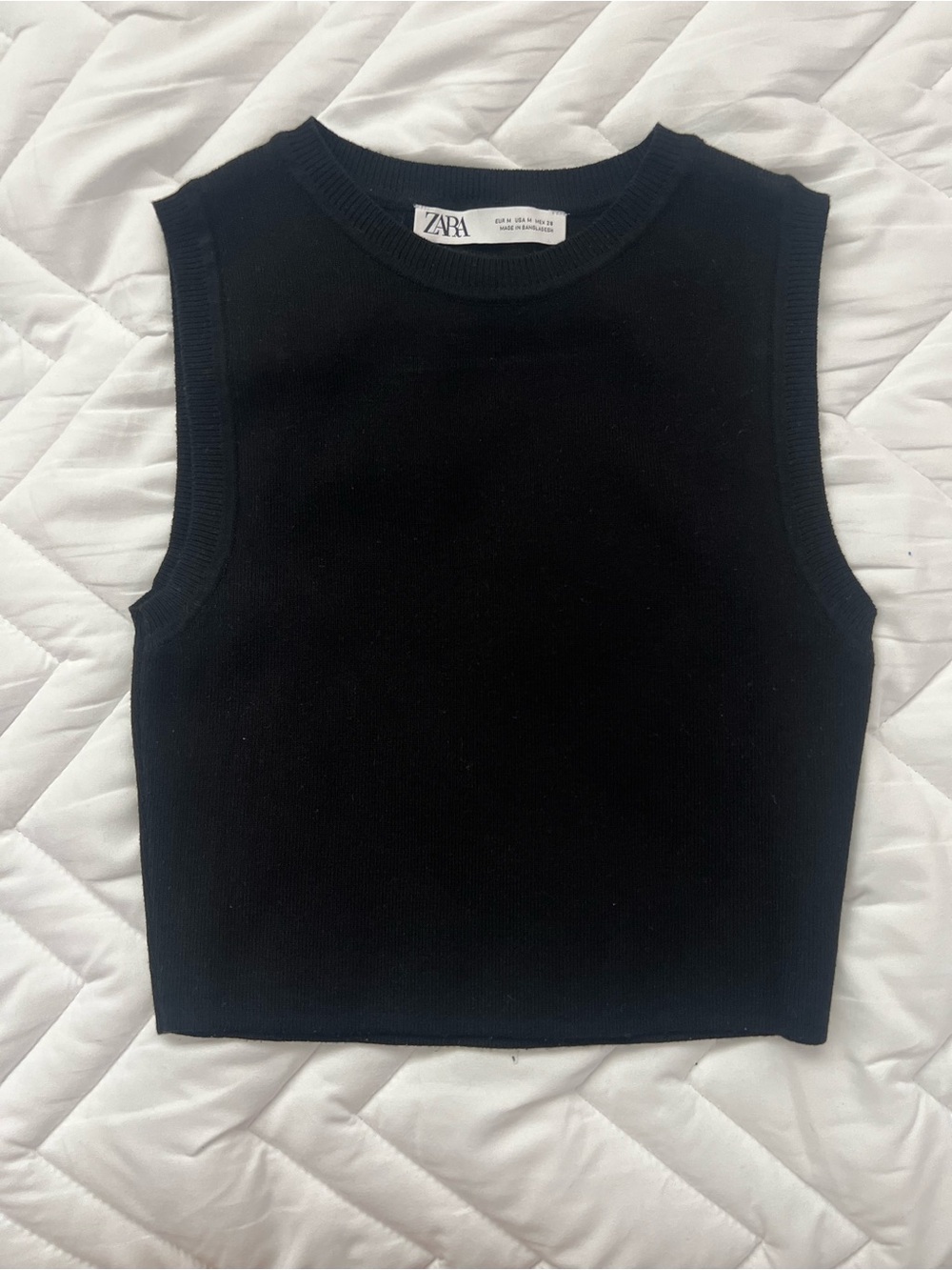 ZARA Men’s Black Ribbed Crewneck Sweater with Black Trouser Pants Set